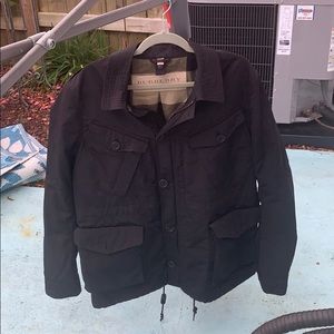 Black Burberry Brit men’s coat
